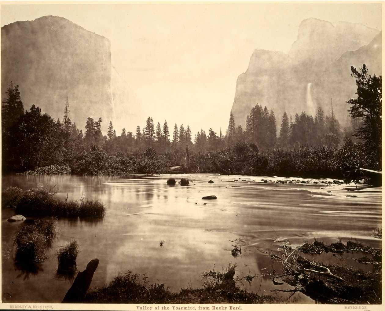 Valley of the Yosemite, de Rocky Ford, 1872. de Eadweard Muybridge