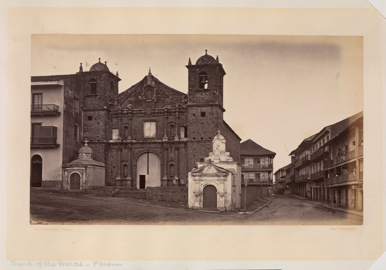 Igreja da Merced, Panamá de Eadweard Muybridge