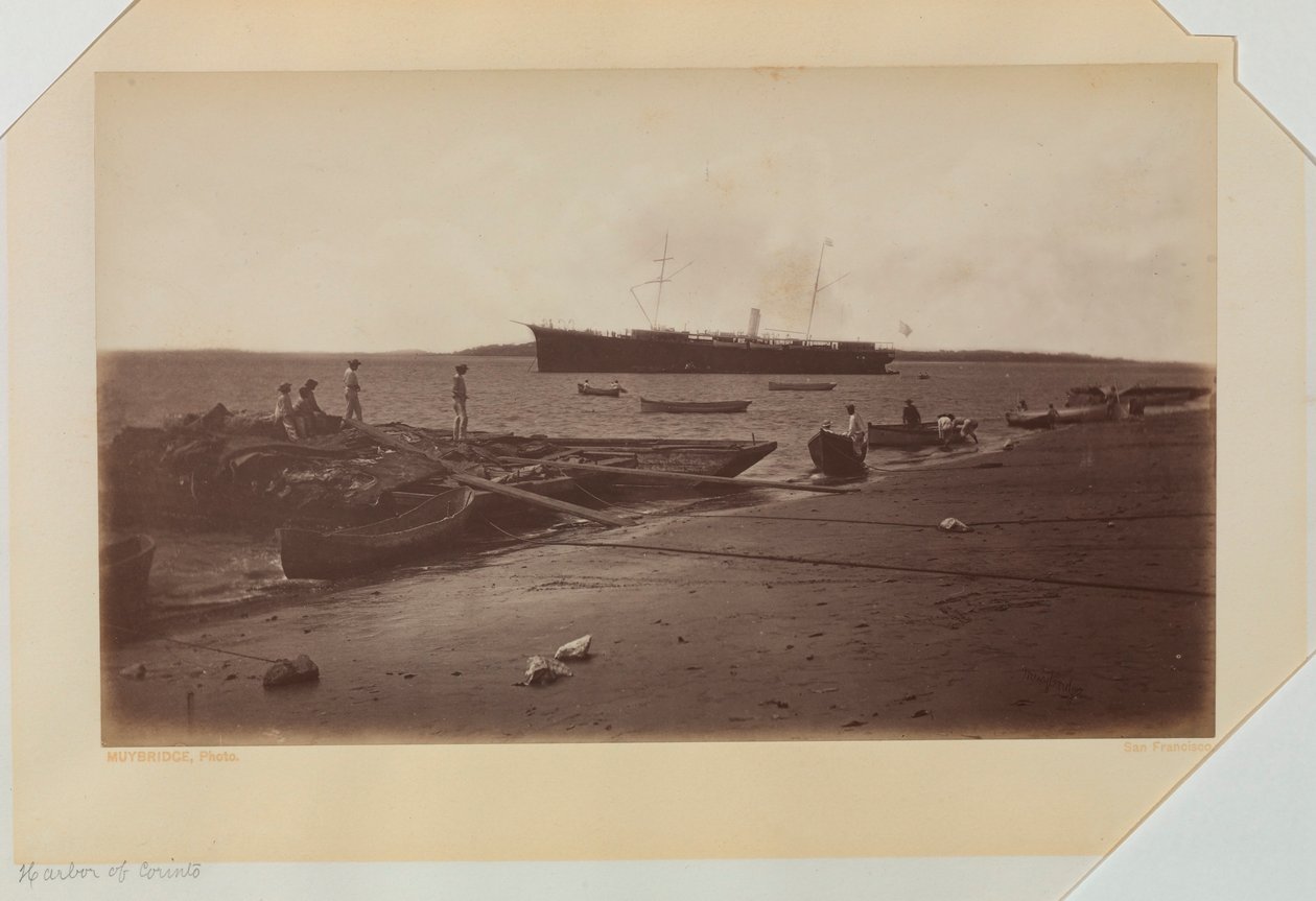Porto de Corinto, Nicarágua de Eadweard Muybridge