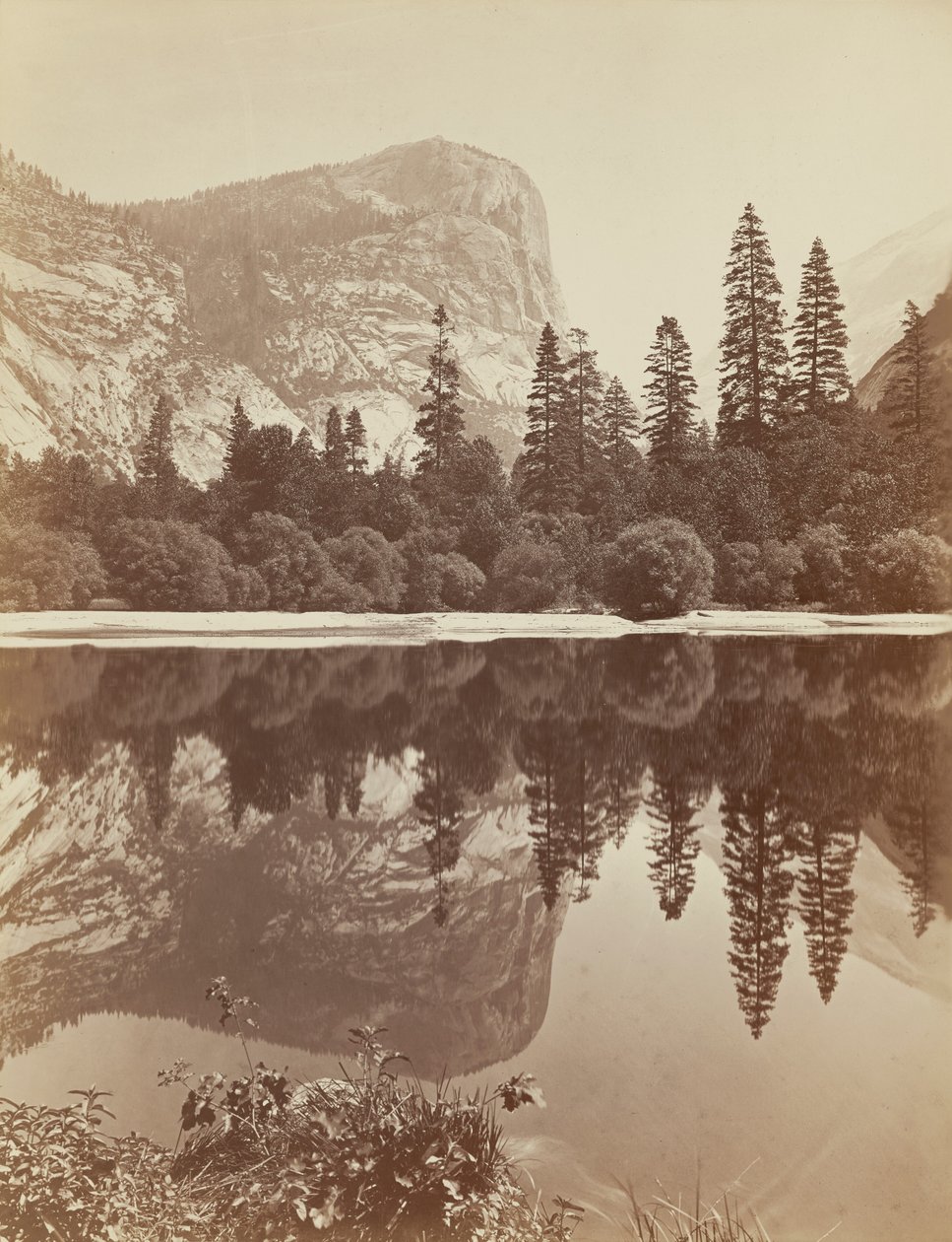 Lago Mirror, Vale de Yosemite, 1872 (foto) de Eadweard Muybridge