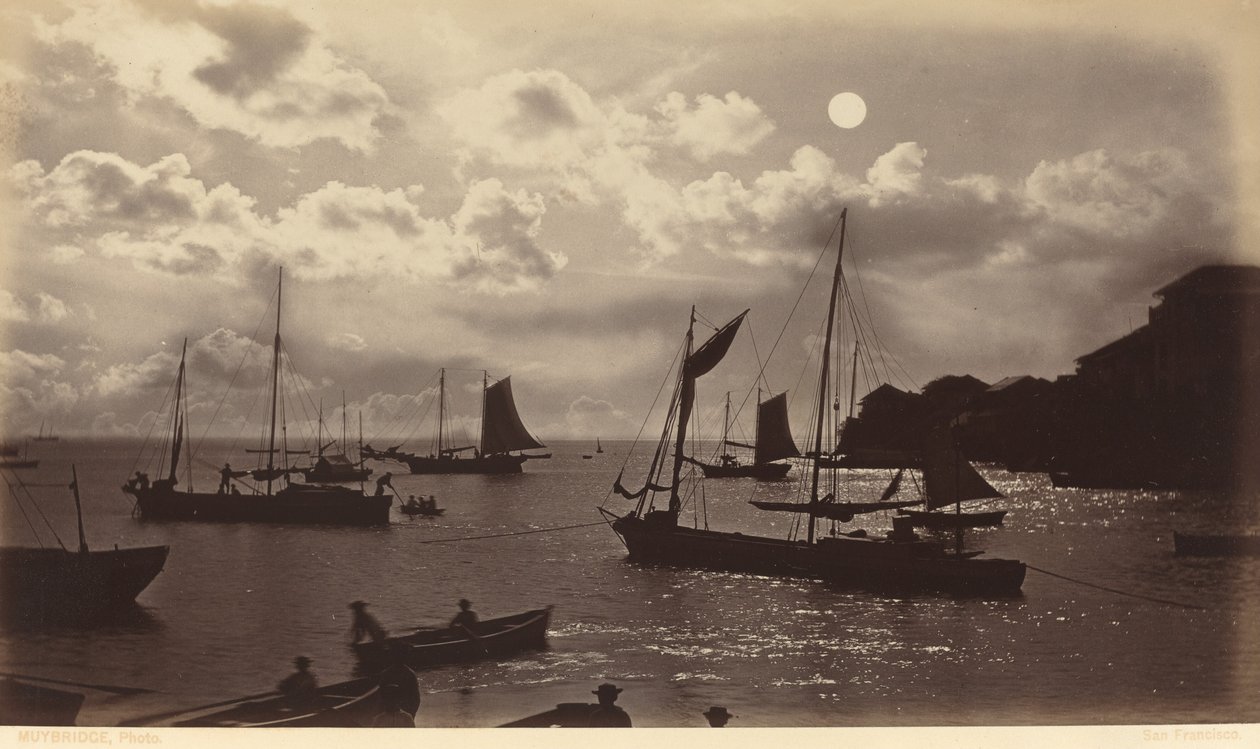 Efeito luar-Baía do Panamá de Eadweard Muybridge