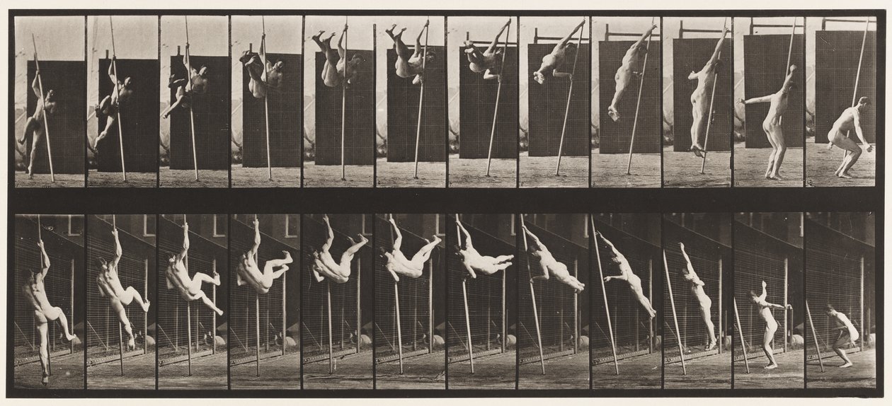 Placa 165. Salto; Abóbada de Polo de Eadweard Muybridge