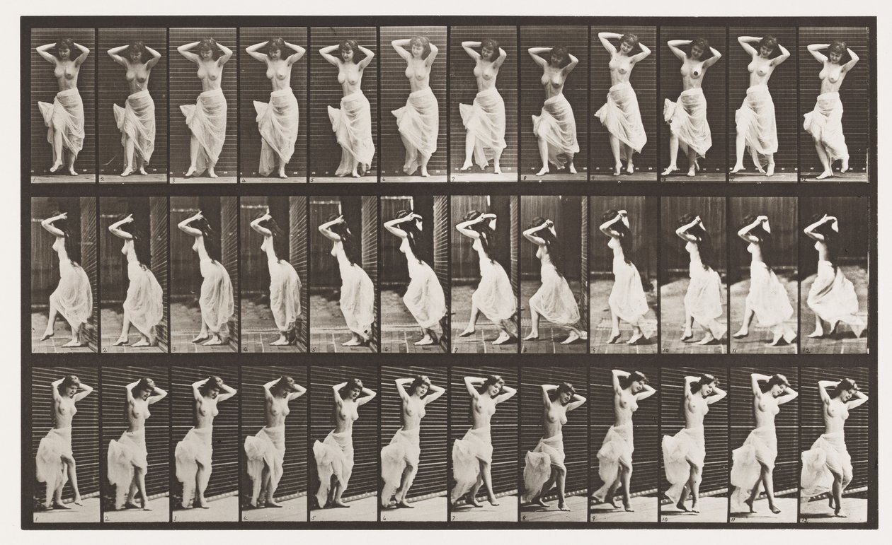 Placa 190. Dança (Nautch) de Eadweard Muybridge