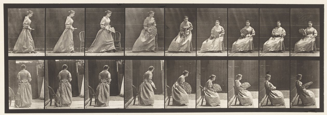 Placa 240. Sentar e Flertar um Ventilador de Eadweard Muybridge