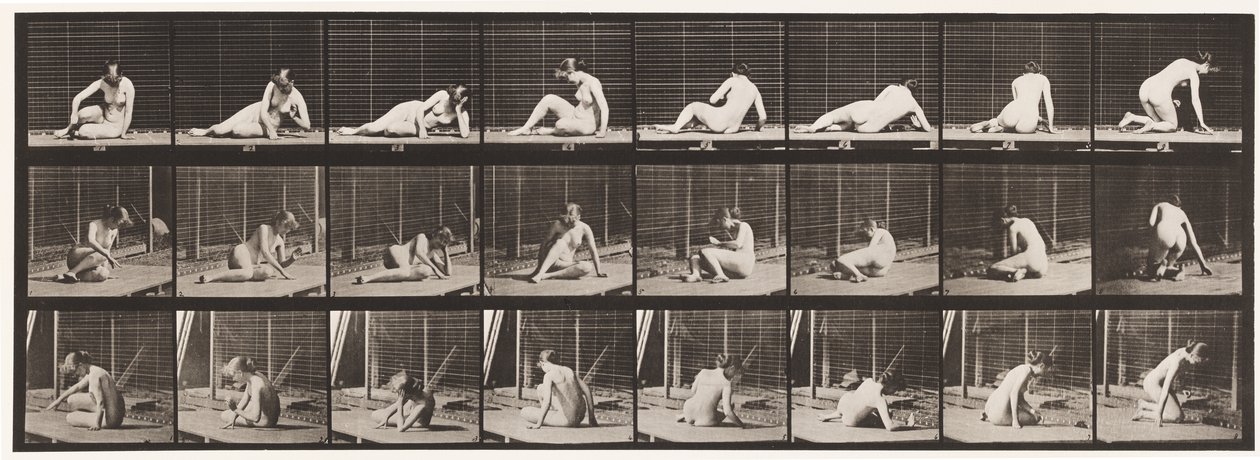 Placa 266. Virando e mudando de posição enquanto ainda está no solo de Eadweard Muybridge