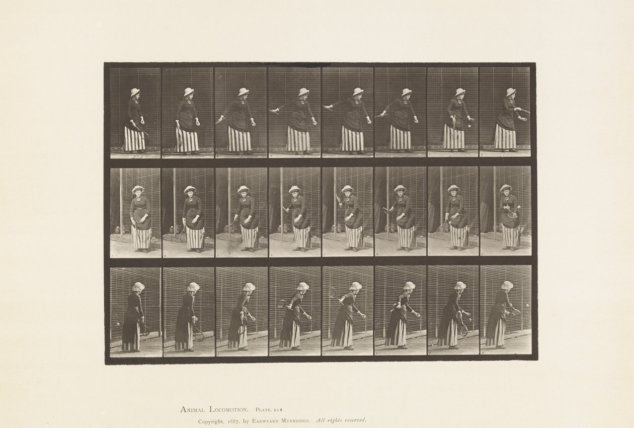 Placa 296. Ténis de Relva de Eadweard Muybridge