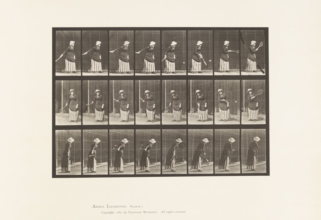 Prato 297. Ténis de Relva de Eadweard Muybridge