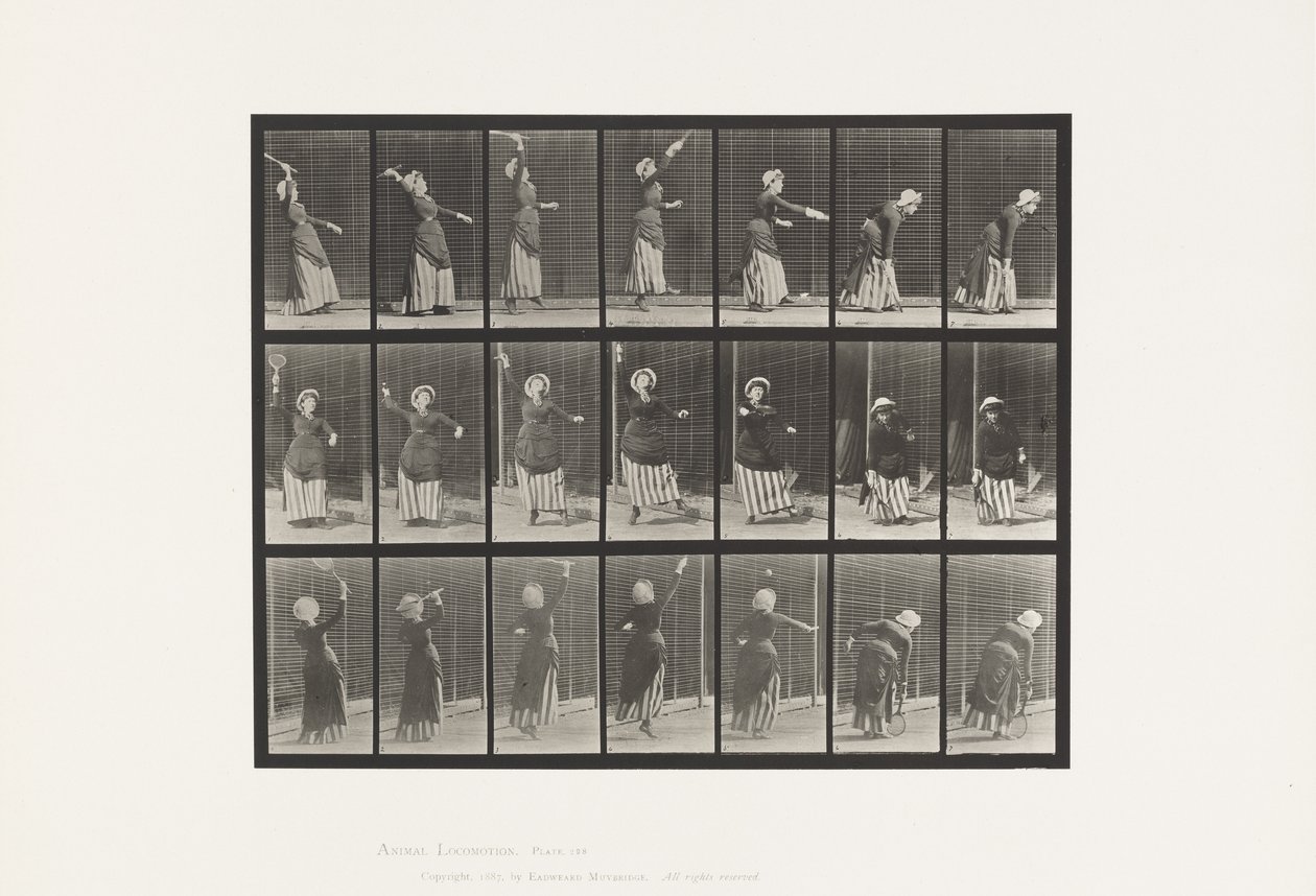 Placa 298.Lawn Tennis de Eadweard Muybridge