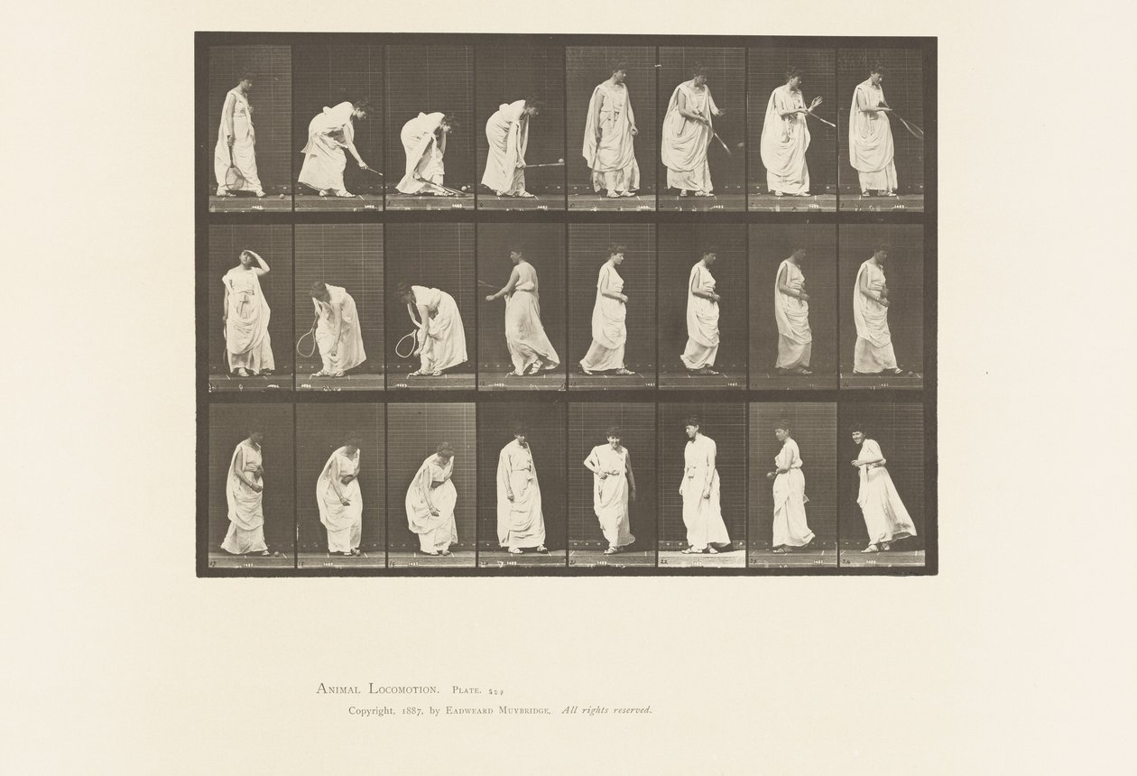 Prato 299. Jogar com uma bola de Eadweard Muybridge