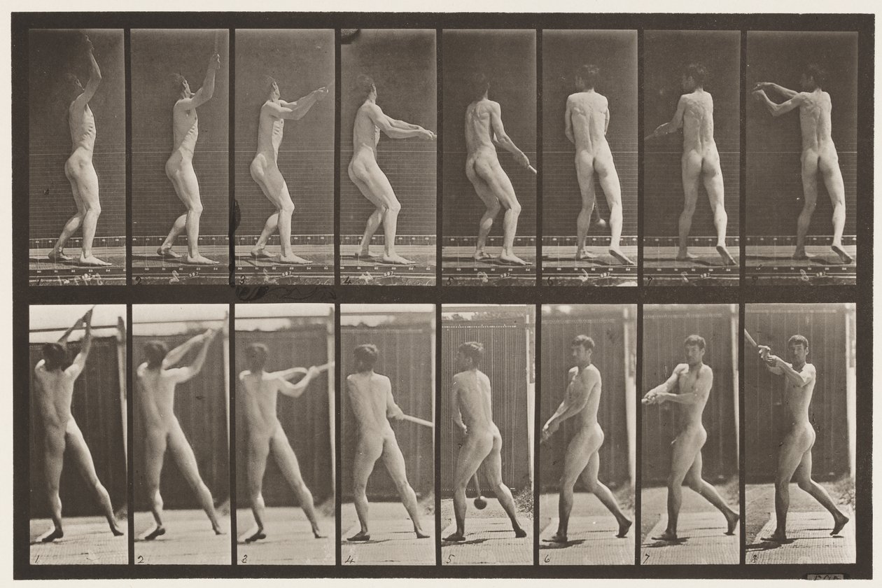Placa 309. Jogando o Martelo de Eadweard Muybridge