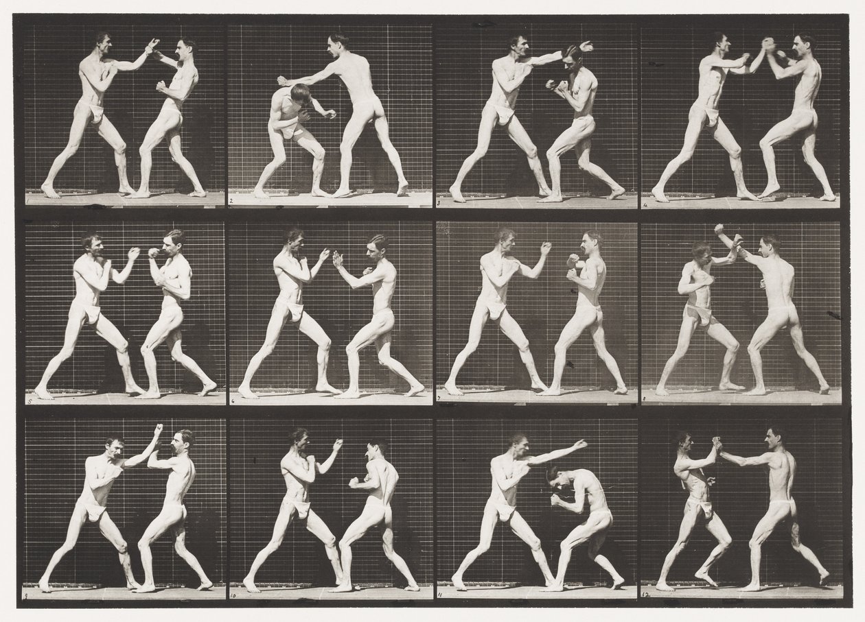Placa 336. Boxe; Mão aberta (sapatos) de Eadweard Muybridge