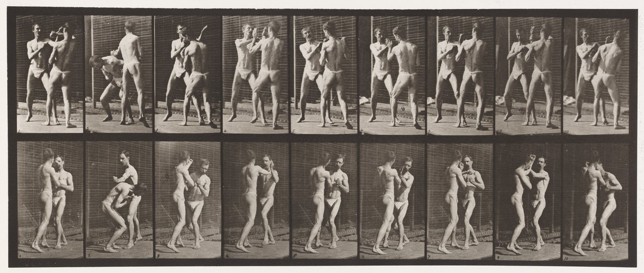 Placa 337. Encaixotamento; Mão aberta de Eadweard Muybridge