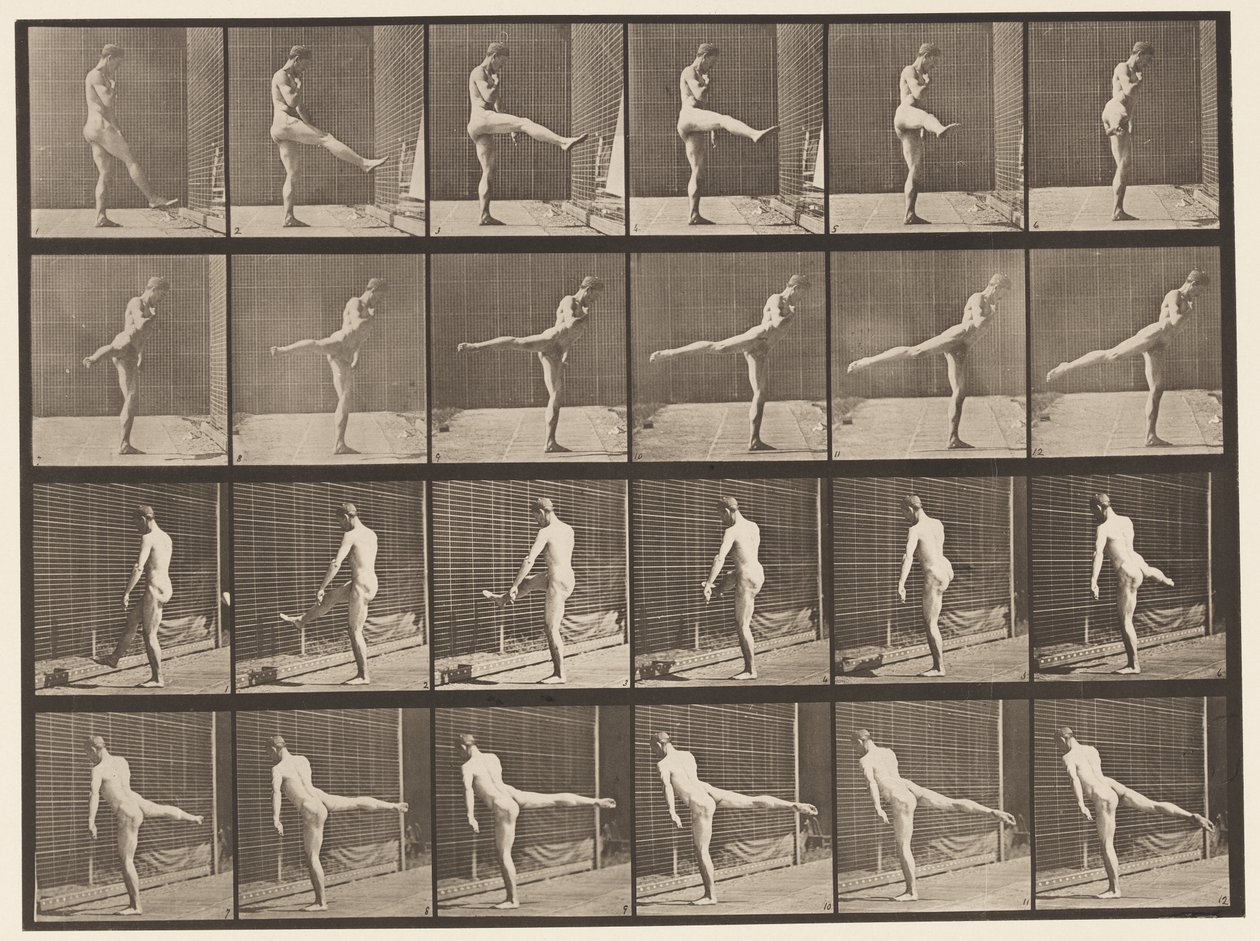 Placa 370. Primeira Ação de Ballet de Eadweard Muybridge
