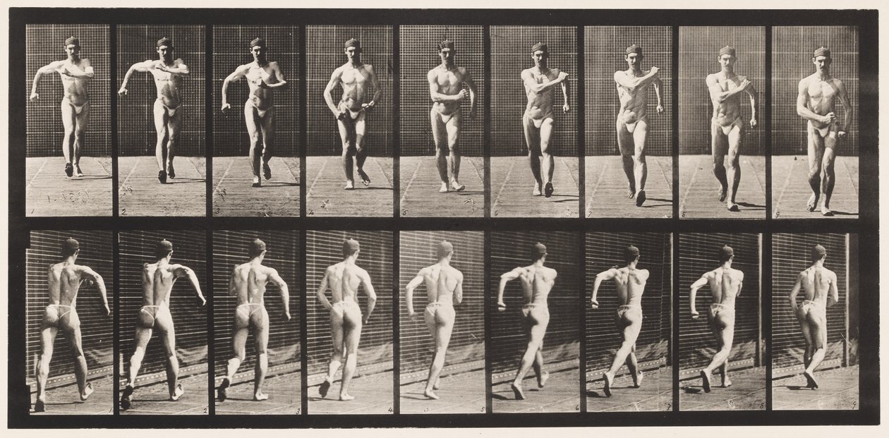Prato 3. Andar a pé de Eadweard Muybridge