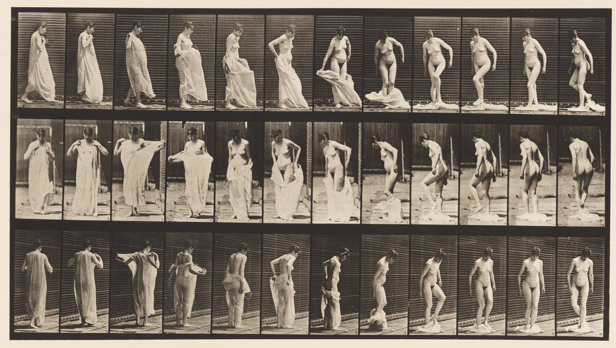 Placa 431. WC; Roupas para tirar de Eadweard Muybridge