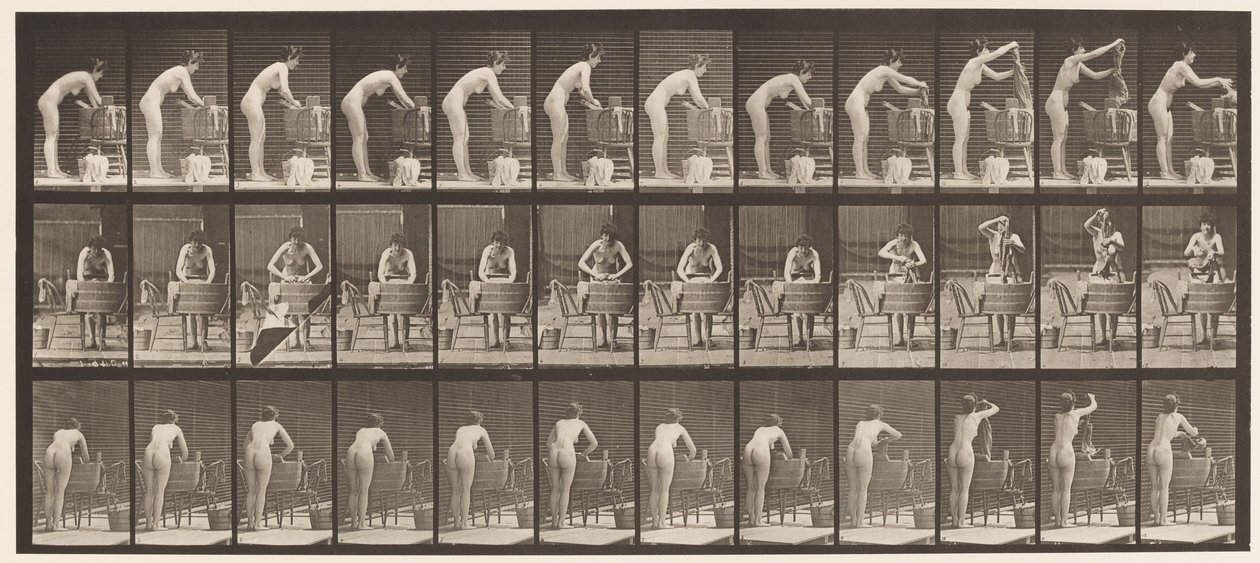 Placa 432. Lavagem de roupas na banheira de Eadweard Muybridge