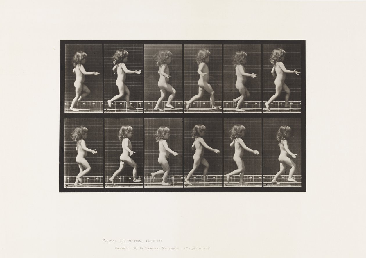 Placa 469.Criança, Corrida, 1885 de Eadweard Muybridge