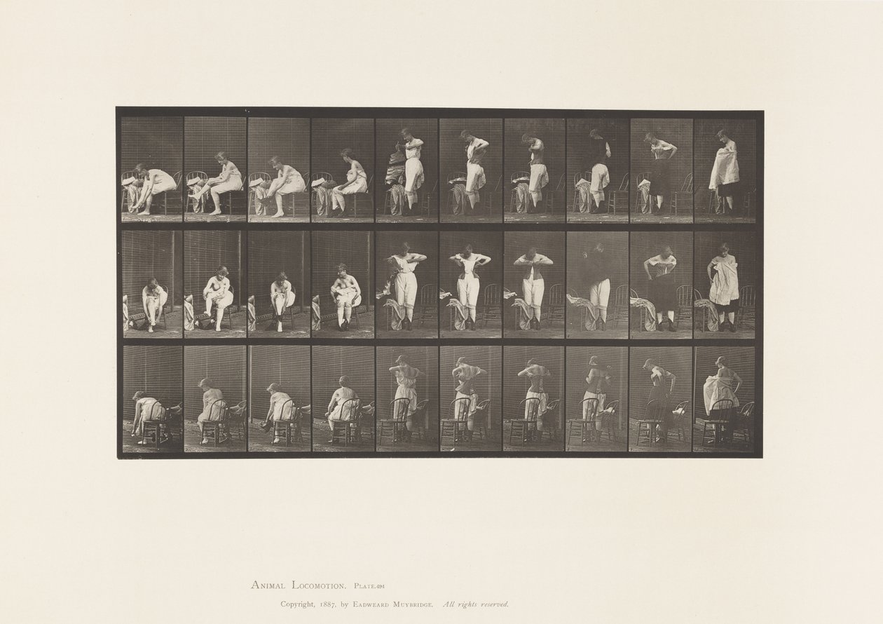 Placa 494. Fases Diversas da Casa de Banho de Eadweard Muybridge