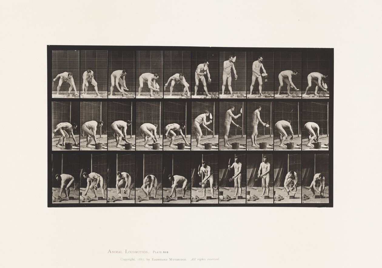 Placa 506. Assentamento de tijolos de Eadweard Muybridge