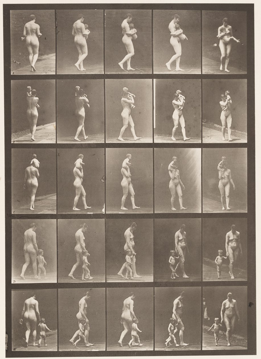 Placa 528. A, B, C de Eadweard Muybridge