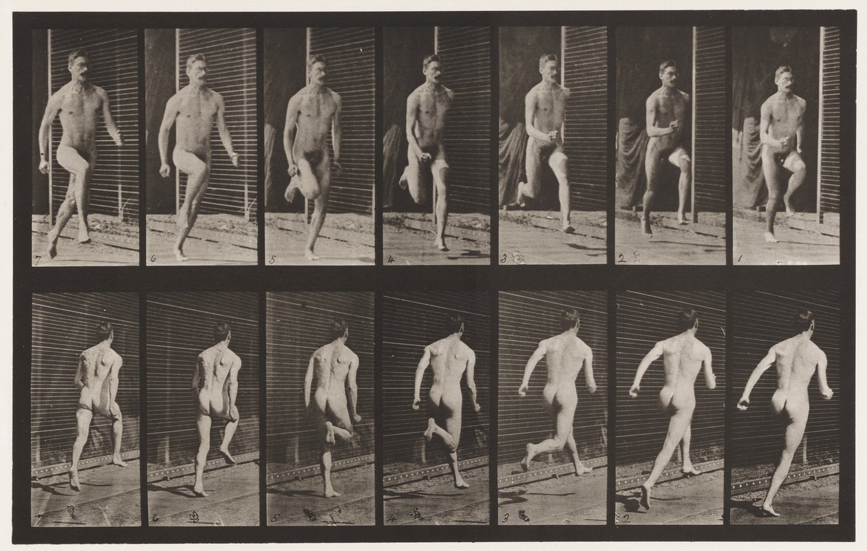 Placa 66. Correndo de Eadweard Muybridge