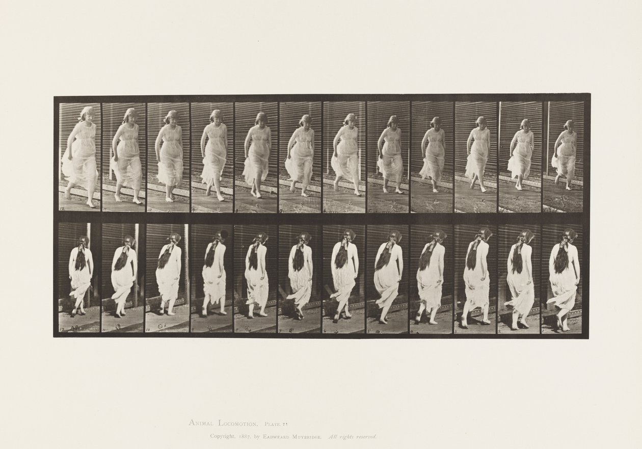 Placa 71.Running, 1885 de Eadweard Muybridge