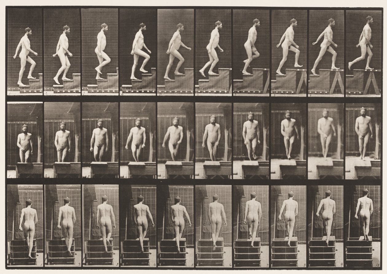 Placa 90. Escadas Ascendentes de Eadweard Muybridge