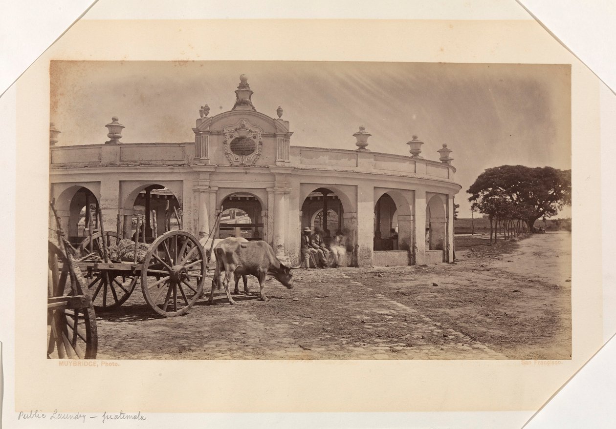 Lavandaria pública, Guatemala de Eadweard Muybridge