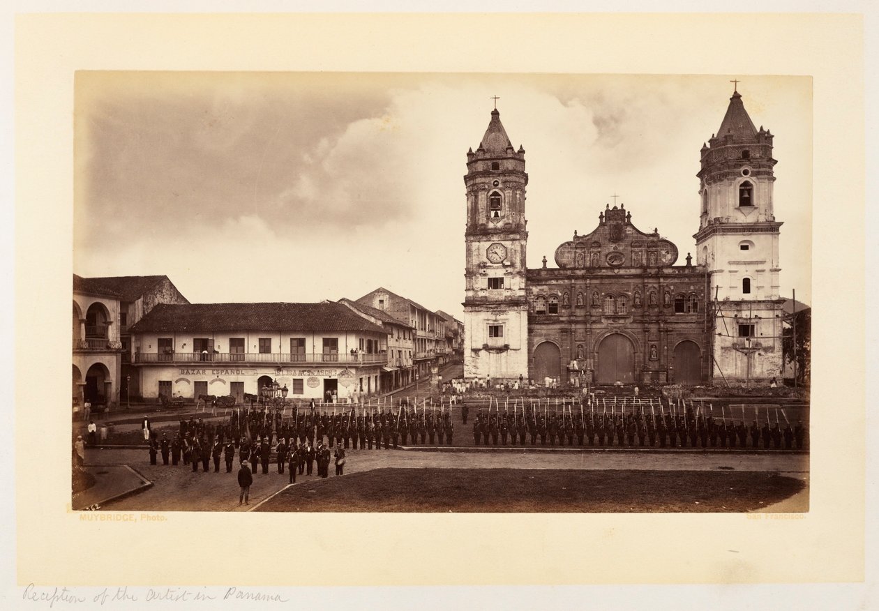 Receção do artista no Panamá de Eadweard Muybridge