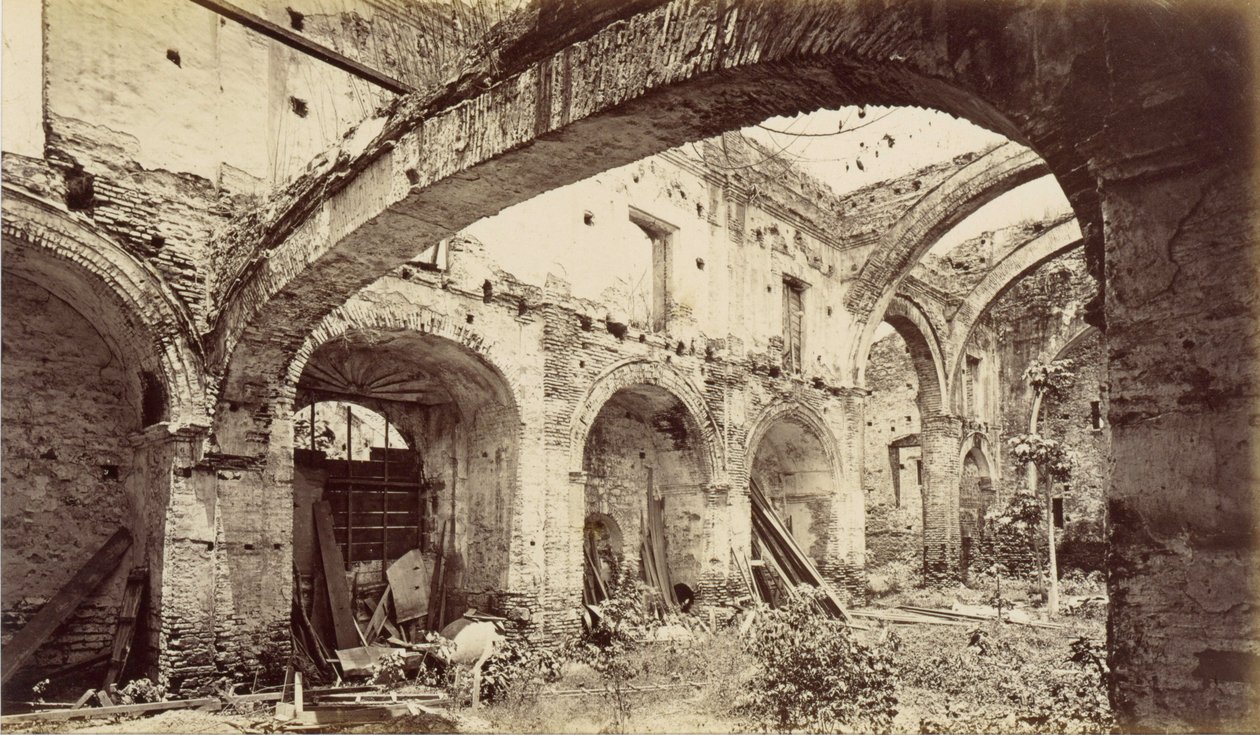 Ruínas da igreja de San Domingo, Panamá de Eadweard Muybridge