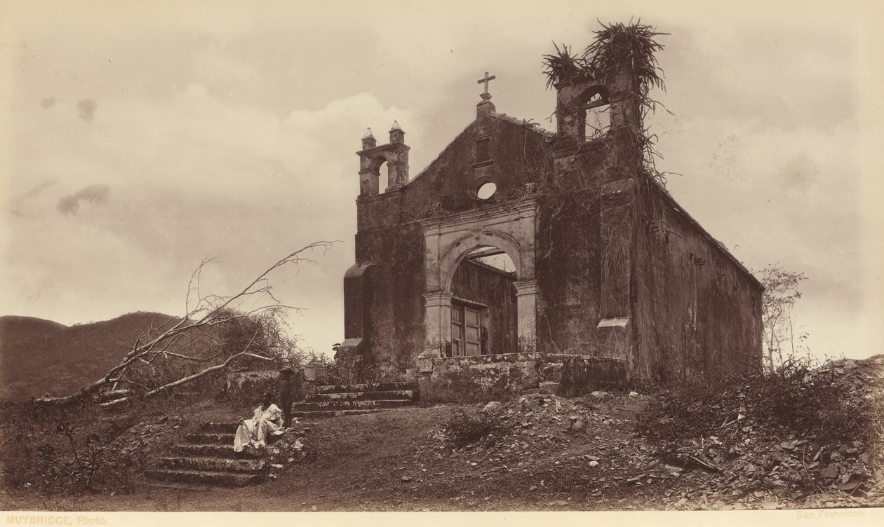 Ruínas da Igreja de San Miguel, Panamá de Eadweard Muybridge