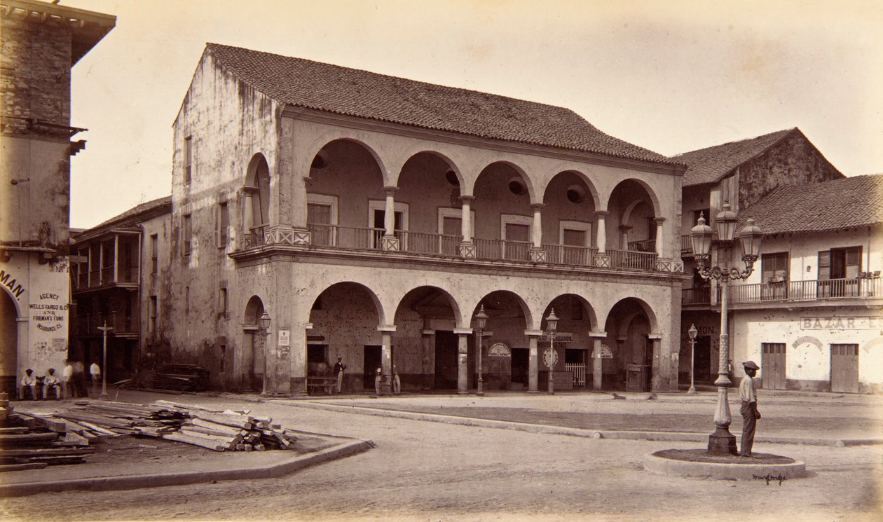 O Cabildo, Panamá de Eadweard Muybridge