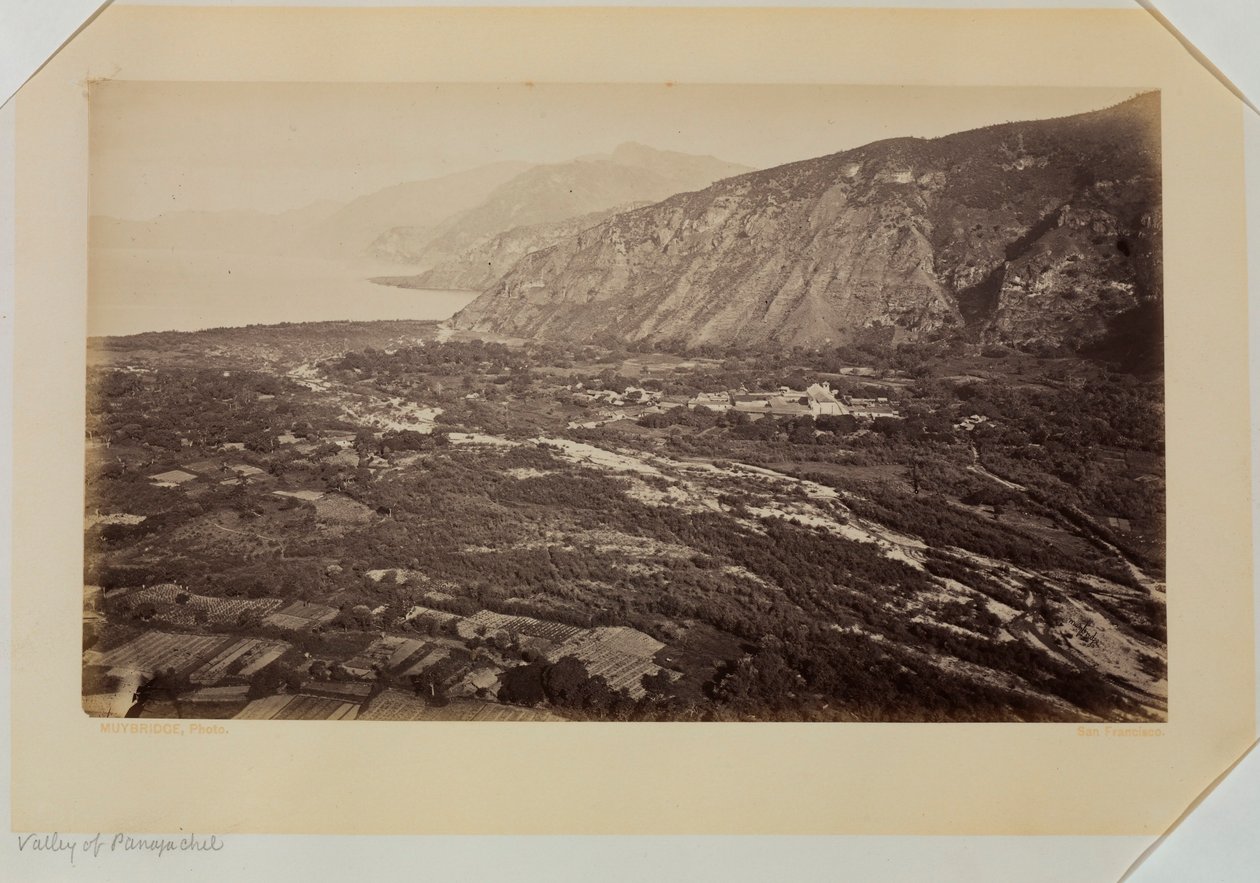 Vale de Panagachel, Guatemala de Eadweard Muybridge