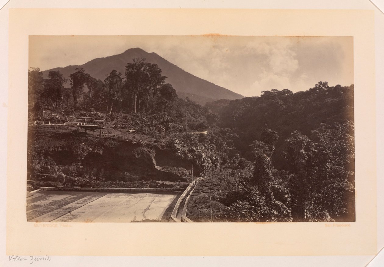 Vulcão Zunil, Guatemala de Eadweard Muybridge