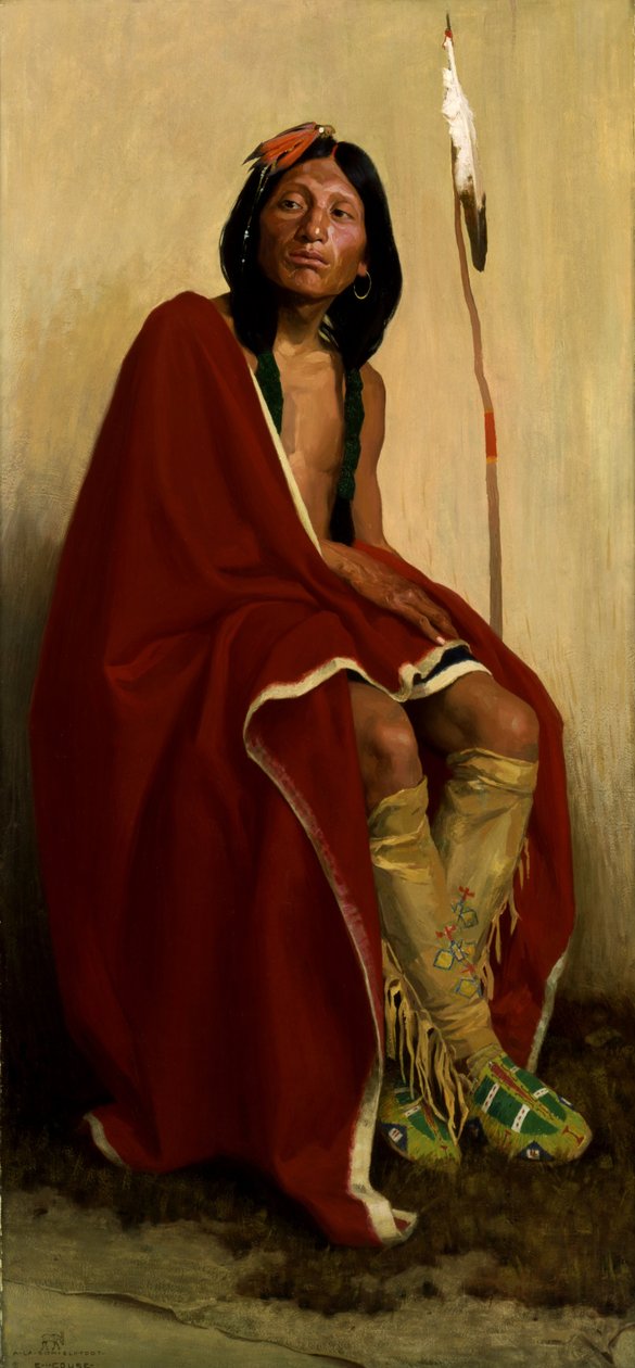 Alce-Pé da Tribo Taos de Eanger Irving Couse