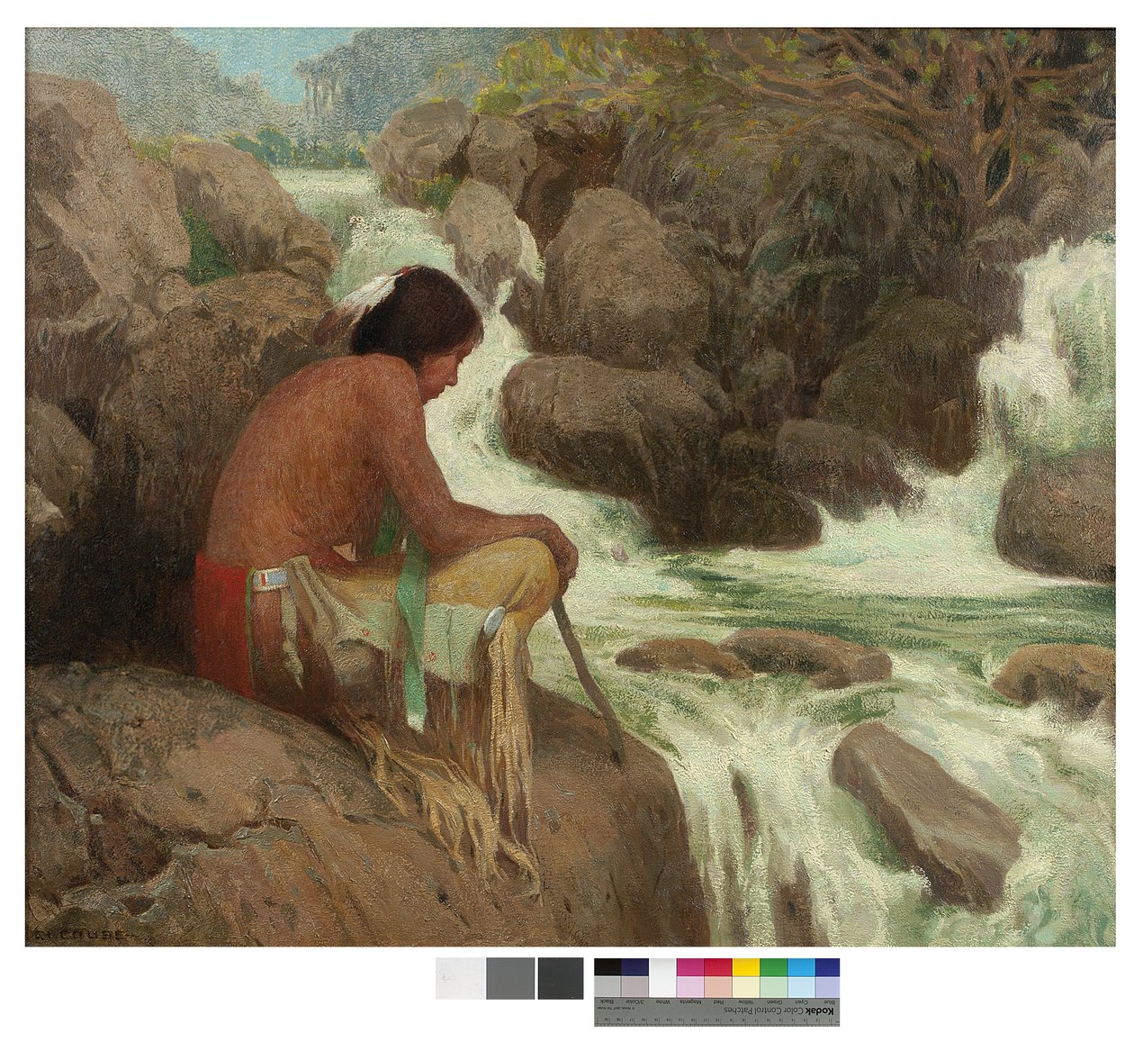 Hondo Falls, 1907 de Eanger Irving Couse