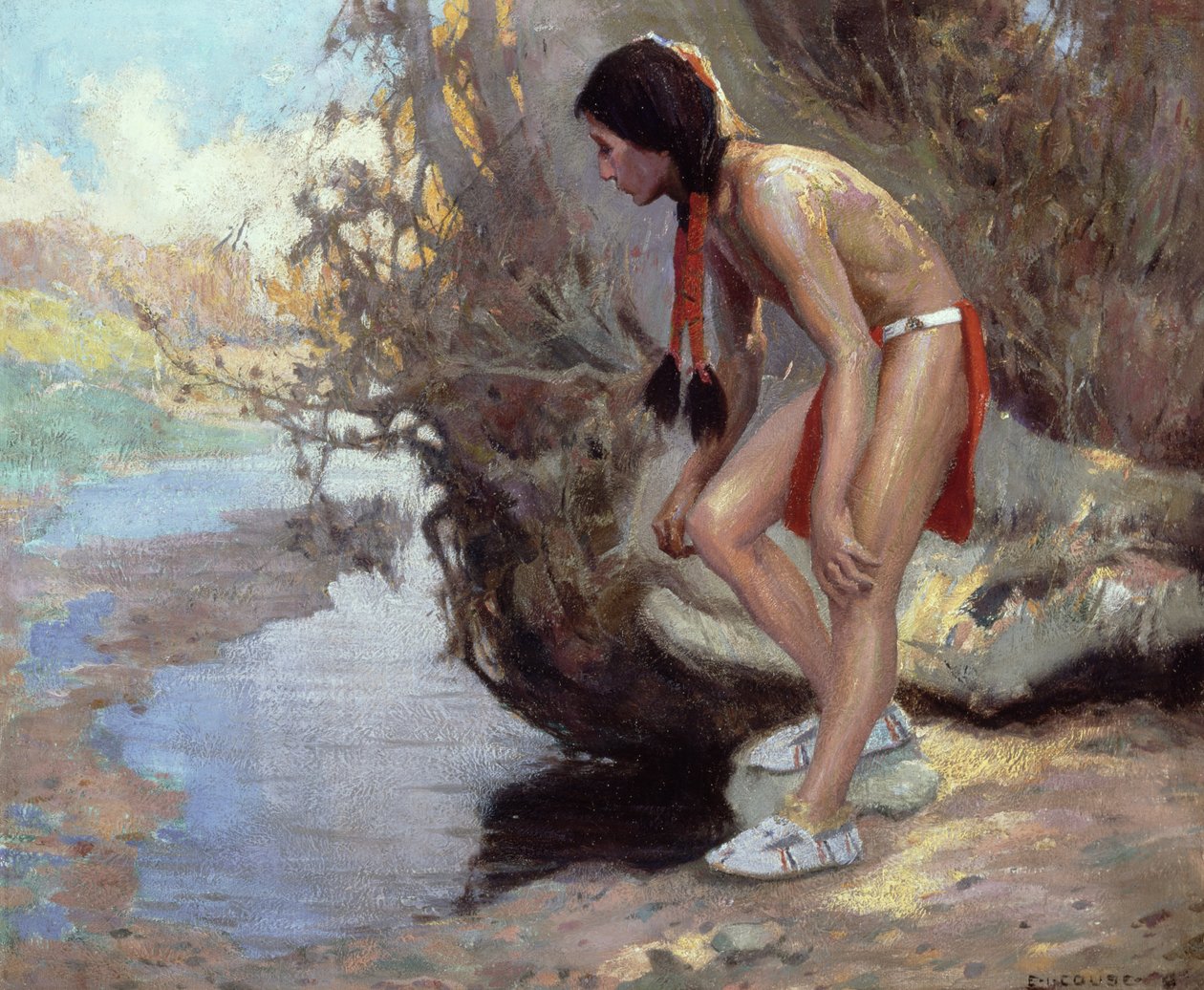 Na emboscada, 1915-16 de Eanger Irving Couse