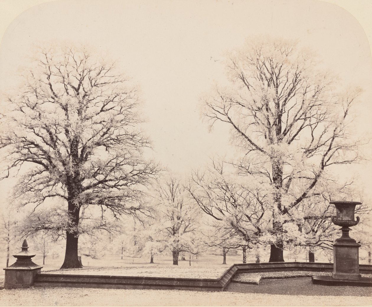 Hoarfrost, a Park Scene, 1862. de Earl of Caithness James Sinclair
