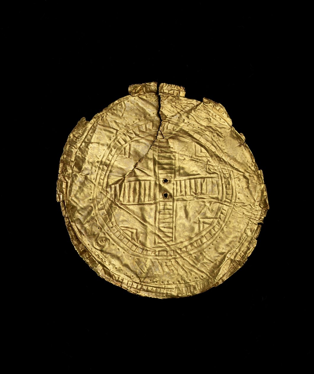 O disco solar de Ballyshannon (ouro) de Early Bronze Age