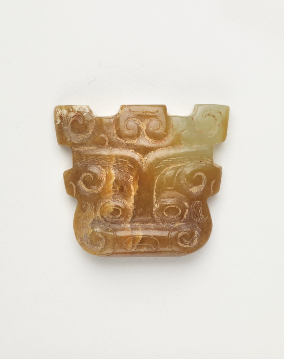 Pingente em forma de máscara de animal, 650-500 aC de Eastern Zhou Dynasty Chinese School