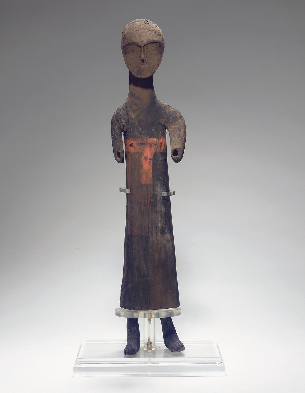 Figura esculpida de um atendente, 475-221 AC de Eastern Zhou Dynasty Chinese School