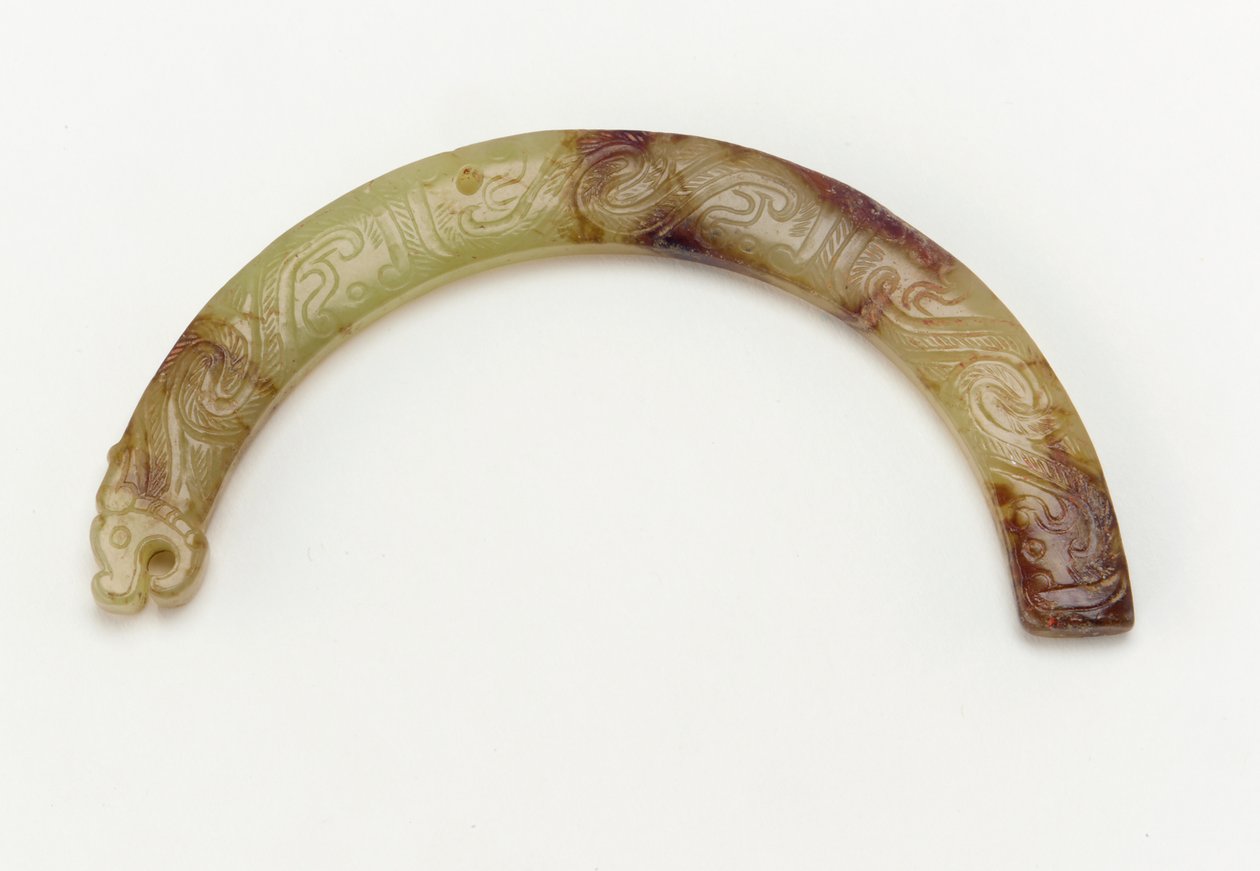 Pingente de dragão, século VI aC de Eastern Zhou Dynasty Chinese School