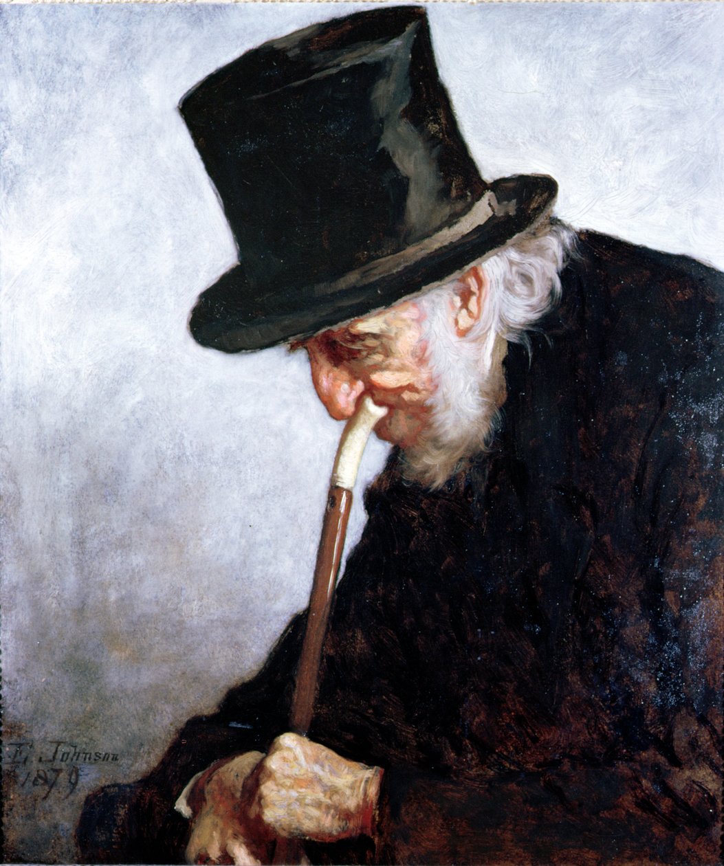 Um capitão de mar aposentado de Massachusetts, 1879 de Eastman Johnson