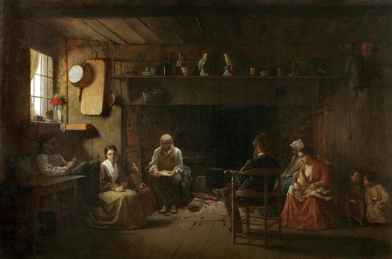 Domingo de manhã, 1866 de Eastman Johnson
