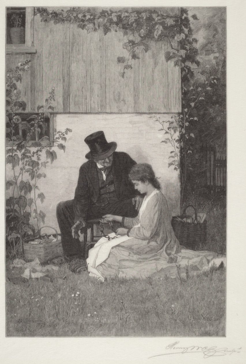Um vendedor ambulante da Nova Inglaterra de Eastman Johnson