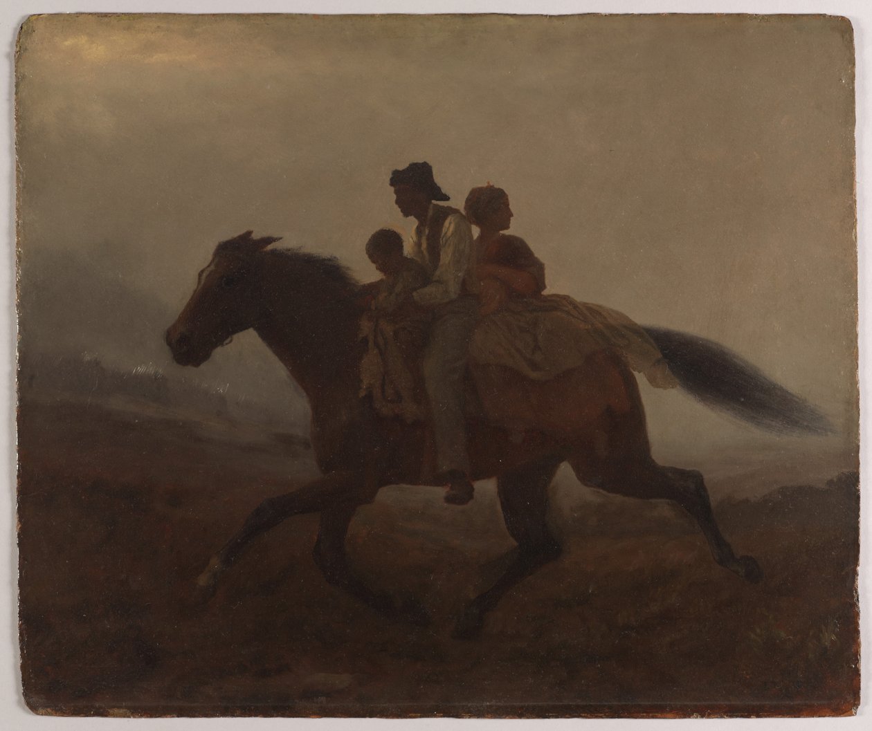 Uma Viagem pela Liberdade (petróleo a bordo) de Eastman Johnson