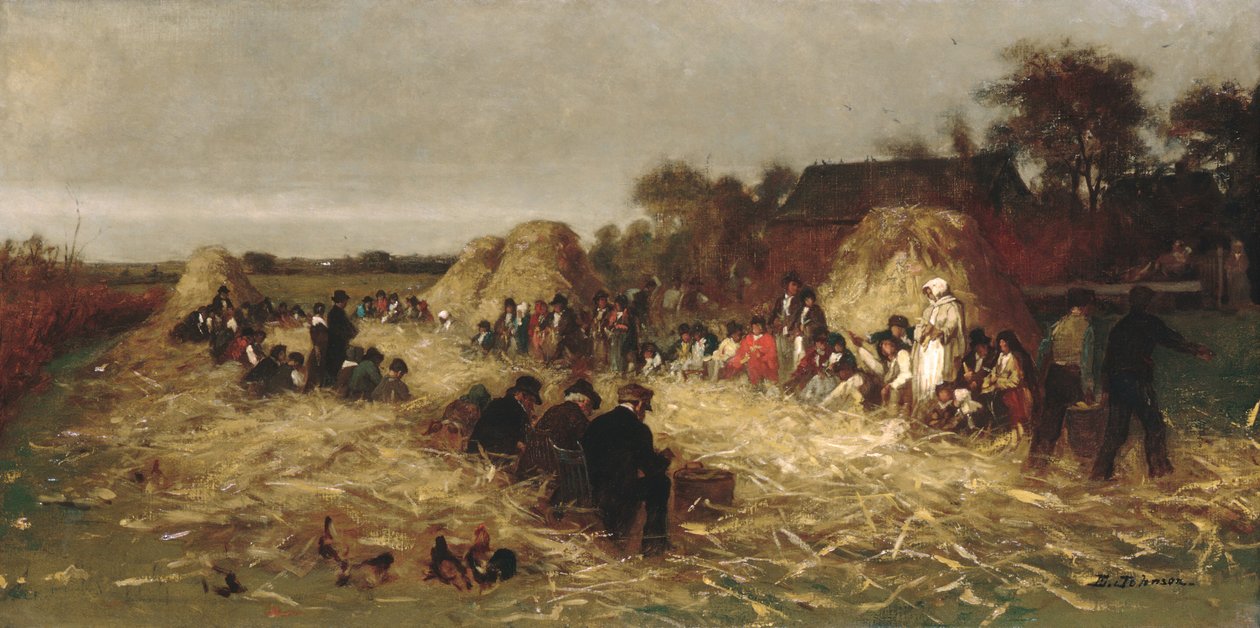 Casca de milho em Nantucket, ca. 1875 de Eastman Johnson