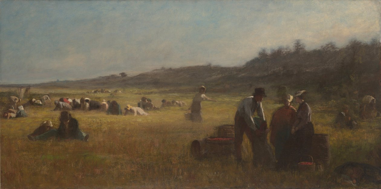 Catadores de Cranberry, c.1878-79 de Eastman Johnson