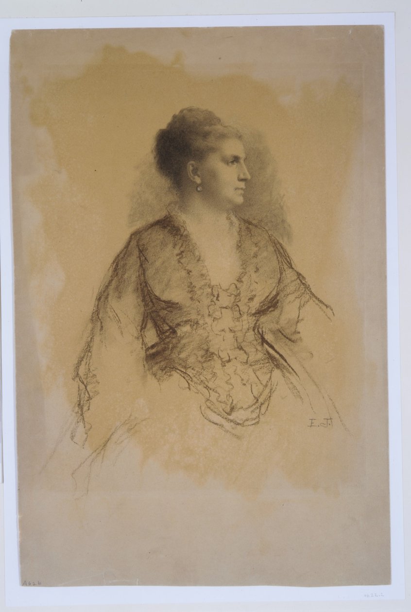 Retrato de uma Mulher de Eastman Johnson