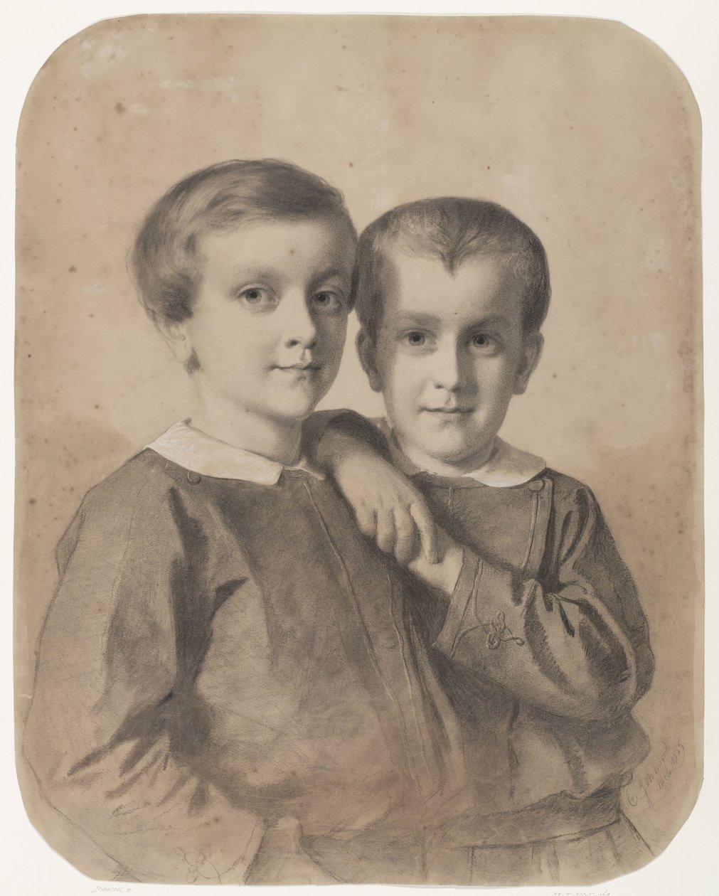 Retrato de Wigbold Albert Willem, conde de Limburg Stirum, e do conde Hendrik de Eastman Johnson